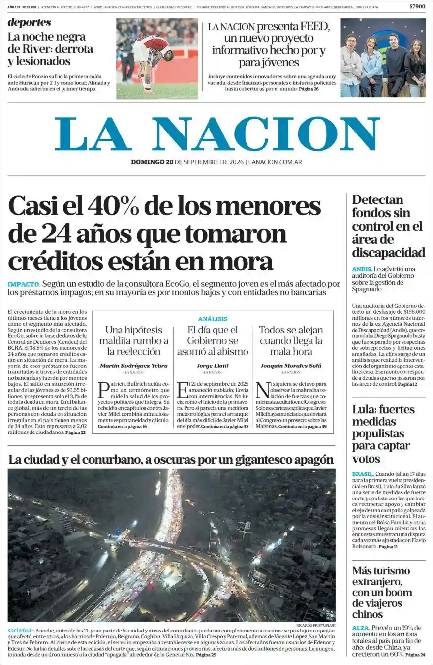 Estudios Max | RADIO 19 - Tapa del diario Nacion