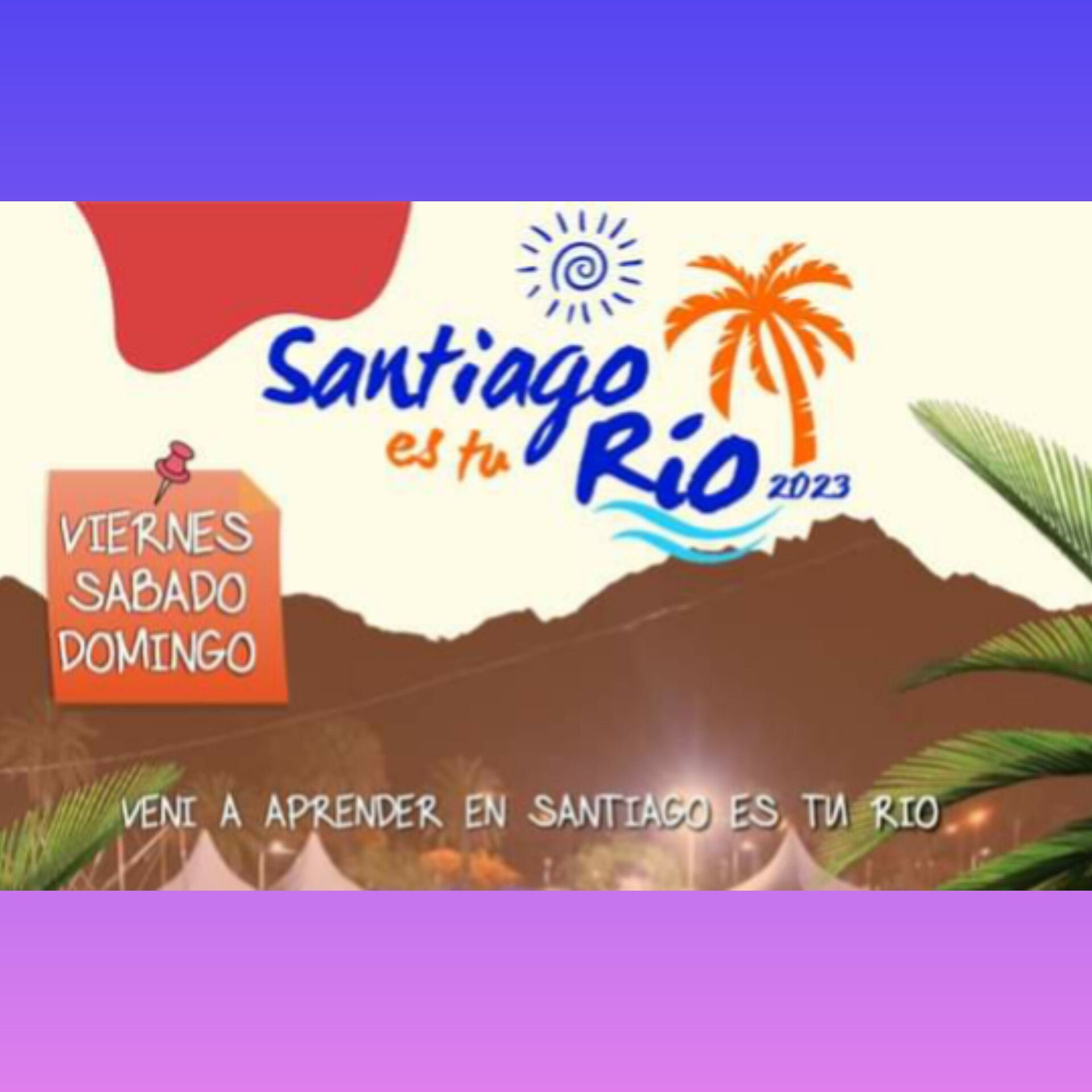 A DISFRUTAR OTRO DOMINGO EN FAMILIA Y CON AMIGOS EN SANTIAGO ES TU RIO