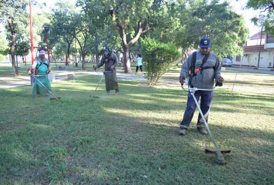 La Municipalidad avanza con su programa de mantenimiento de espacios verdes