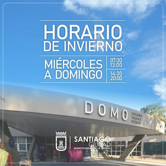 La Municipalidad informó los nuevos horarios para visitas del Domo y el Parque del Encuentro